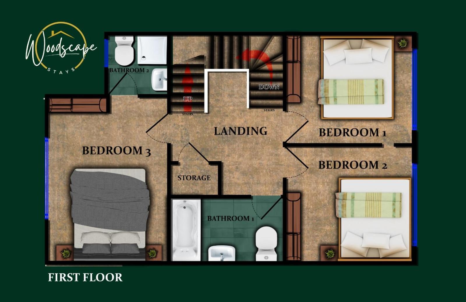 Woodscape - Spacious 4 Bed Work Accommodation, Contractors & Professionals, Driveway Parking, Fast Wifi, Close To Centre *
